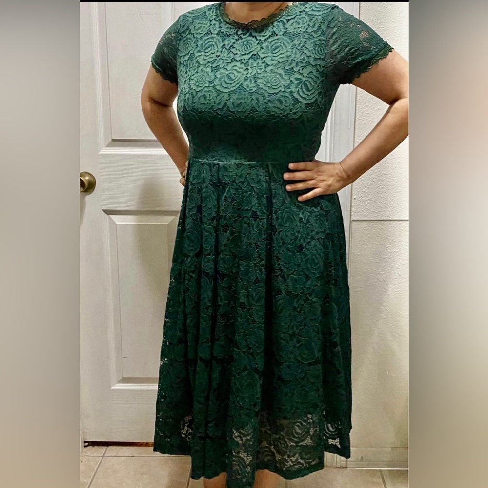 Hunter Green Dress